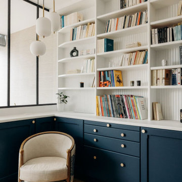 Rénovation de la bibliothèque de la salle à manger