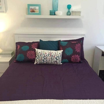 2 different looks for an 18yr old girls bedroom makeover