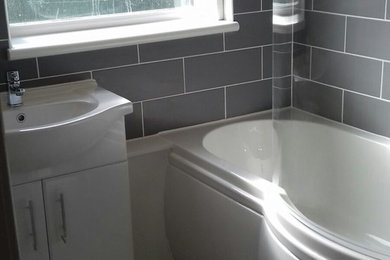 This is an example of a medium sized contemporary bathroom in Hertfordshire.
