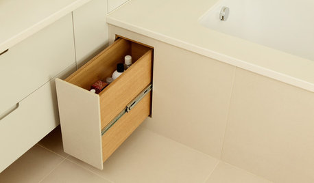 Optimiser une petite salle de bains grâce à des tiroirs malins