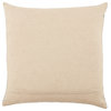 Nikki Chu by Jaipur Living Joyce Geometric Pillow 22", Navy/Silver, Polyester Fi