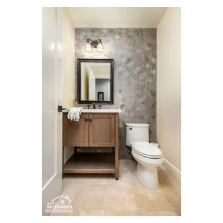 Powder Power - Beach Style - Powder Room - San Diego - by COAT Design ...