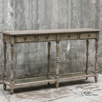 Uttermost Fortuo Weathered Console Table