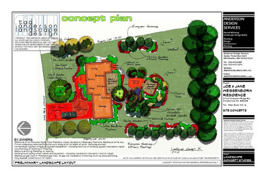 Tea House Retreat - Concept Plan.  Minnesota Landscape Design.
