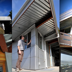 Modern Steel Panel Overhang - Roofing And Gutters