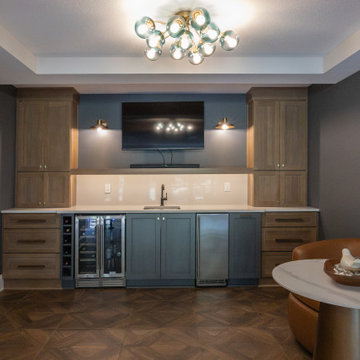 Two-Tiered Basement Designed for Family Fun