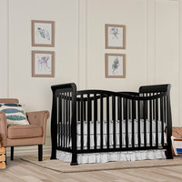 Dream On Me Violet 7-in-1 Convertible Life Style Crib, Black