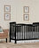 Dream On Me Violet 7-in-1 Convertible Life Style Crib, Black