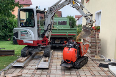 Fundamente für Wintergarten – Erdbau und Tiefbau im Kleinformat