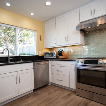Encinitas Kitchen Remodel with Yellow Painted Walls