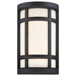 Designers Fountain - Logan Square Wall Sconce, Black - Bulbs not included