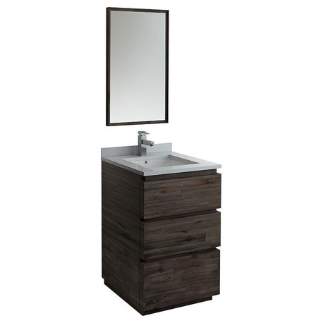 Fresca Formosa 24" Floor Standing Modern Bathroom Vanity, Faucet, FFT1030BN