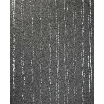 Gray mica wallpaper vermiculite stones glitter, 36 Inc X 23 Ft - Roll