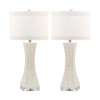 Safavieh Shelley 30"H Concave Table Lamps, Set of 2