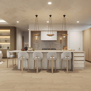 A Soft Minimalist Beachfront Interior