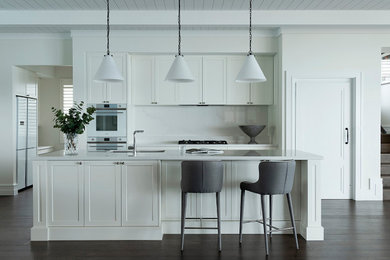 Example of a beach style kitchen design in Perth