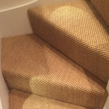 Sisal Carpet Runner To Stairs In West London