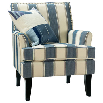 Herrera Classic Armchair With Pattern, Stripe