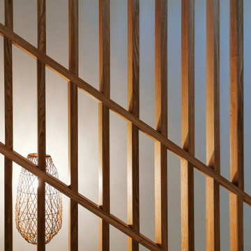 Garde-corps type claustra pour un escalier