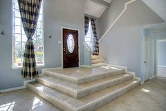 dramatic step down in entry what to do