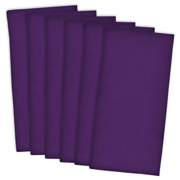 Neon Flat Woven Dishtowel, Set of 6, Purple