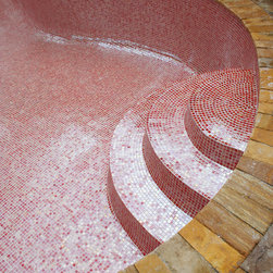 Pool glass tile mosaic Coral 323 - Mosaic Tile