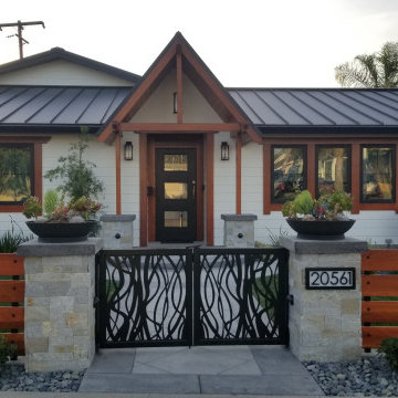 Matte Black Metal Roofing: Modern Craftsman Home