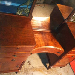 Antique Vanity/Secretary 1920s-unique - Makeup Mirrors