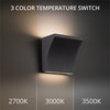 WAC Lighting Cornice 5" 2-Light LED 3-CCT 3000K Aluminum Wall Sconce in Black