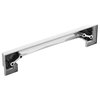Appoint Cabinet Cup Pull, Polished Chrome, 5-1/16 & 6-5/16" Center-to-Center