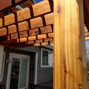 Custom FiberOn Deck and Cedar Pergola