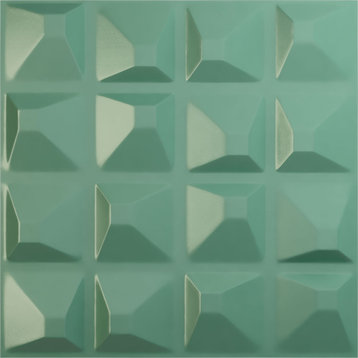 Tristan EnduraWall Decorative 3D Wall Panel, 19.625"Wx19.625"H, Sea Mist