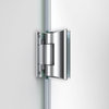 DreamLine Unidoor Plus 36-36.5"W Frameless Hinged Shower Door in Brushed Nickel