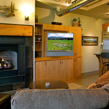 Condo Living Space Theater in Bend, Oregon
