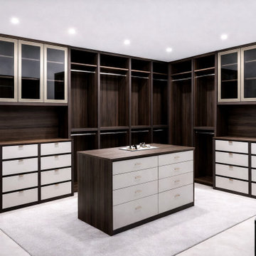 High-End Custom Walk-in Closet Systems by VelArt, Miami