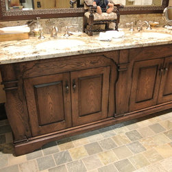 Rustic White Oak Vanity - Bathroom Vanities And Sink Consoles