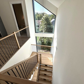 Project #139 | Four Story Modern Floating Staircase
