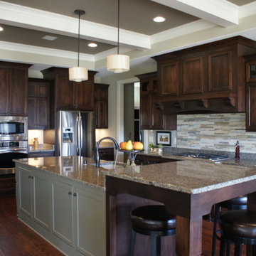 Stained Traditional Kitchen