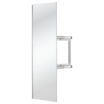 Rev-A-Shelf CMSL-1448-1 Rotate and Slide Mirror for Custom Closet - Silver