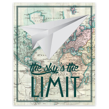 The Sky Is The Limit Paper Paper Print, 11"x14"