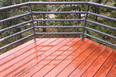 Inspiration for a modern deck remodel in Denver