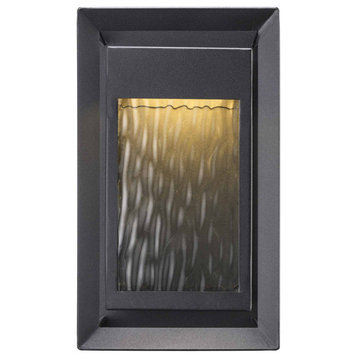 Steelwater LED Outdoor Wall Sconce in Black