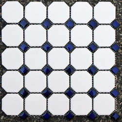 Octagon with Cobalt Blue Dots - Products