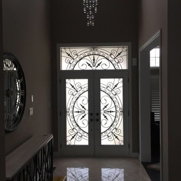Wrought Iron Glass Door Inserts - Decorative Glass Door Inserts