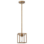 Designers Fountain - Designers Fountain 88430-OSB Uptown - One Light Mini Pendant - Shade Included: TRUE  Warranty: 1 YearUptown One Light Mini Pendant Old Satin Brass *UL Approved: YES *Energy Star Qualified: n/a  *ADA Certified: n/a  *Number of Lights: Lamp: 1-*Wattage:60w Medium Base bulb(s) *Bulb Included:No *Bulb Type:Medium Base *Finish Type:Old Satin Brass