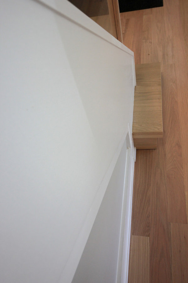 Contemporary Oak Staircase with Frame-less Glass Balustrade, Arlington, VA 22201