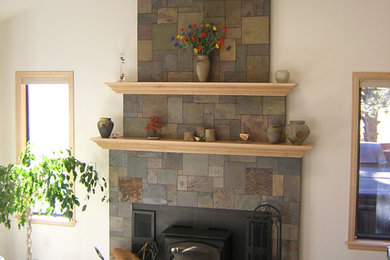 Elegant living room photo in Denver