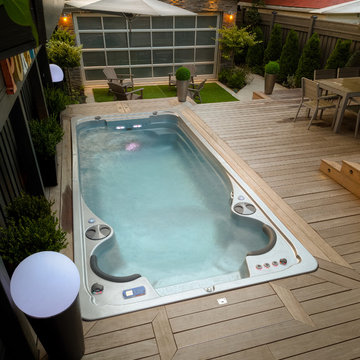 Leaside Swim Spa at Night