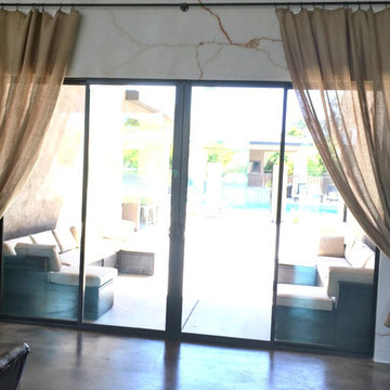 Burlap Drapes