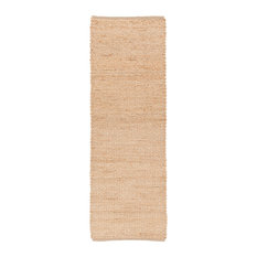 Zola Handwoven Contemporary Rug, Natural Tan, Runner 2'6x7'6